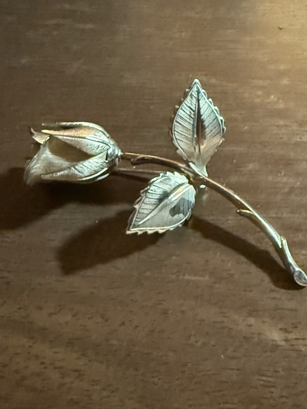 Elegant Gold-Tone Rose Brooch - Women's Floral Pin